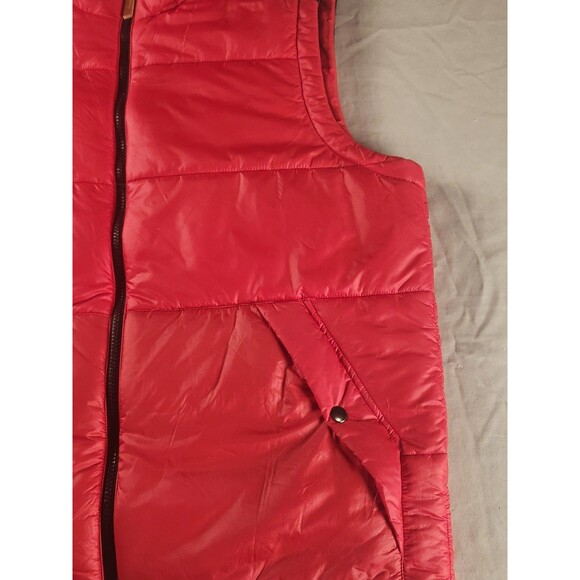 Alpine Design Men’s Puffer Vest Large Red Black Insulated Zip Front Outdoor - Picture 3 of 10